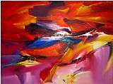 Dream Canvas Paintings - Sea Dream in Red VII Khun Suthirak